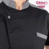 Giacca Enea Nera Inserto Jeans GIBLORS