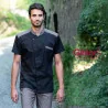 Giacca Enea Nera Inserto Jeans GIBLORS