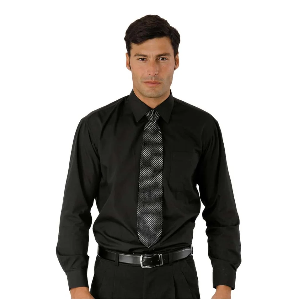 Camicia Classica Unisex Nera ISACCO