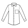 Camicia Classica Unisex Nera ISACCO