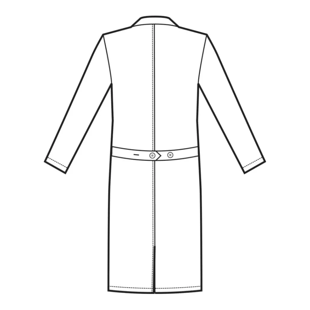 Camice Medico Bianco 110 cm ISACCO
