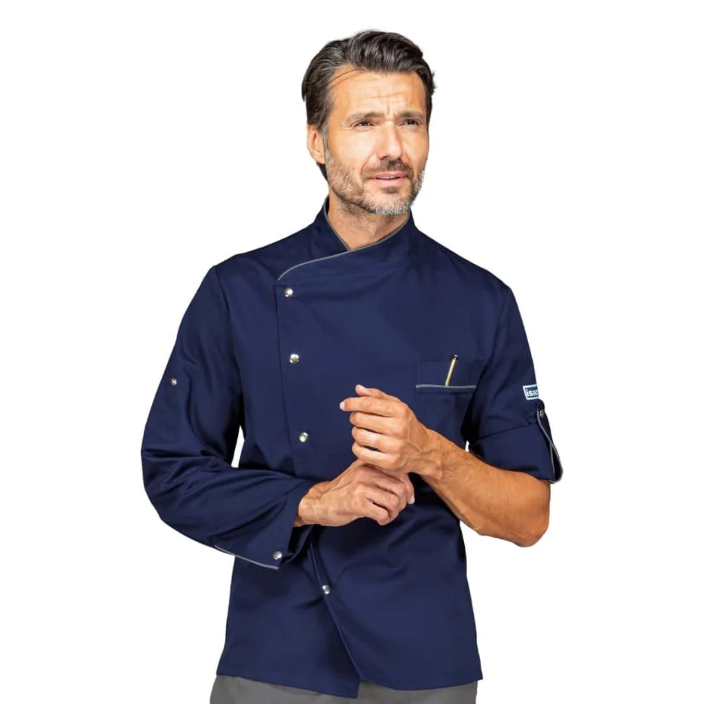 Giacca Manhattan Blu Profilo Grigio ISACCO
