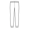 Pantalone Olimpia Jersey Nero ISACCO