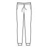 Pantalone Olimpia Jersey Bianco ISACCO