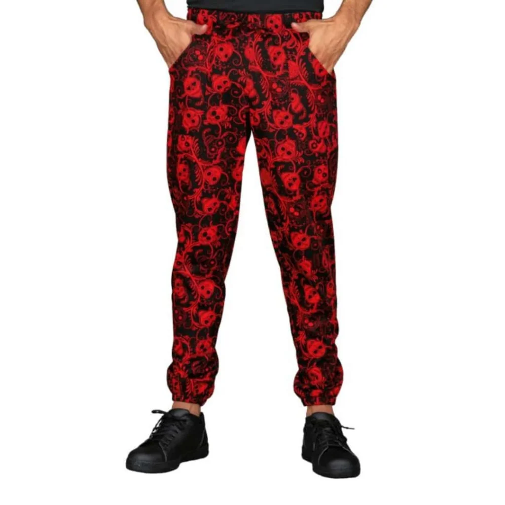 Pantalone Pantagiaffa Skull 07 Rosso ISACCO