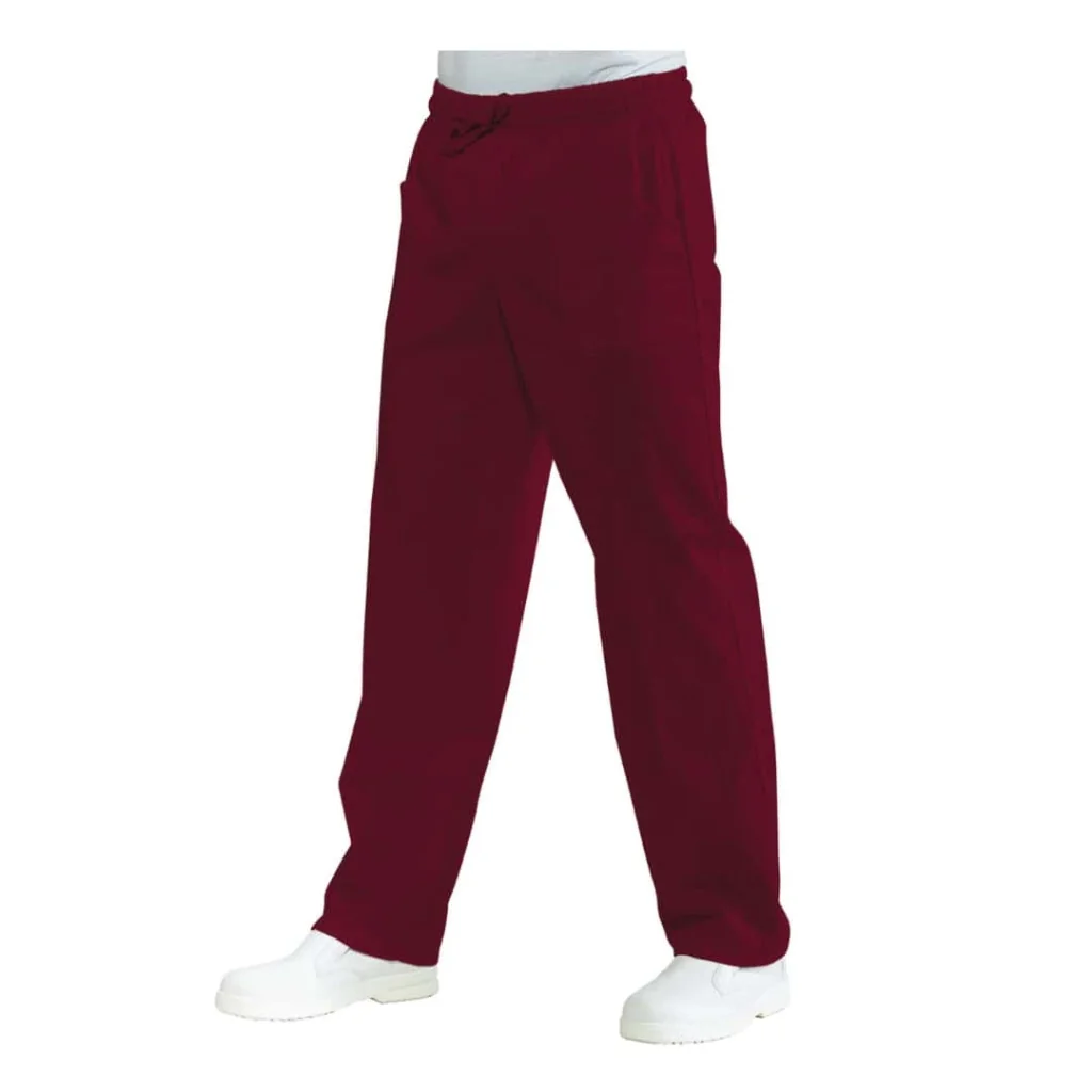 Pantalone con Elastico Bordeaux ISACCO