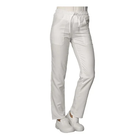 Pantalone con Elastico Bianco ISACCO