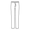 Pantalone Pantajersy Nero ISACCO
