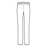 Pantalone Pantajersy Nero ISACCO
