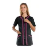 Casacca Aruba Nera Profilo Fucsia ISACCO