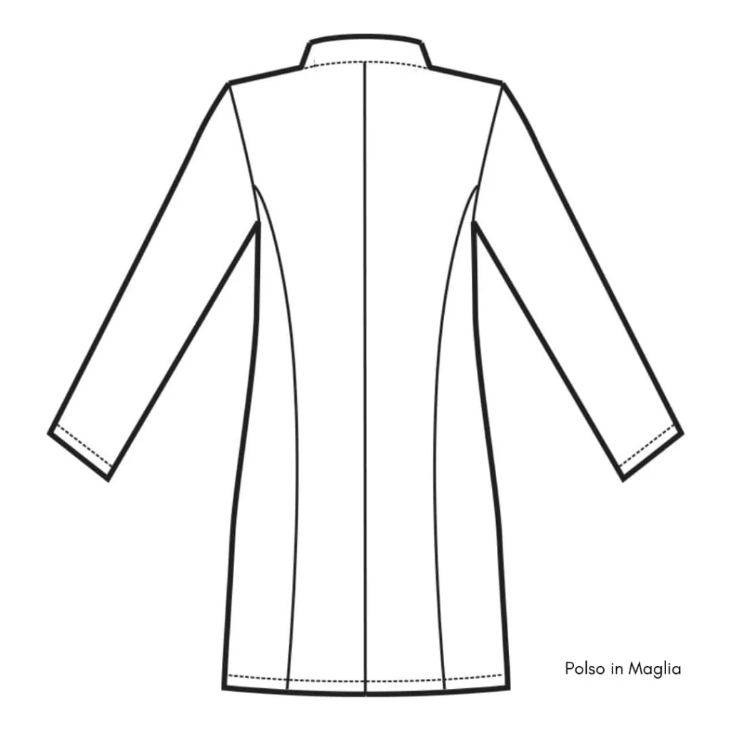 Casacca Lione Bianca Polsi in Maglia ISACCO