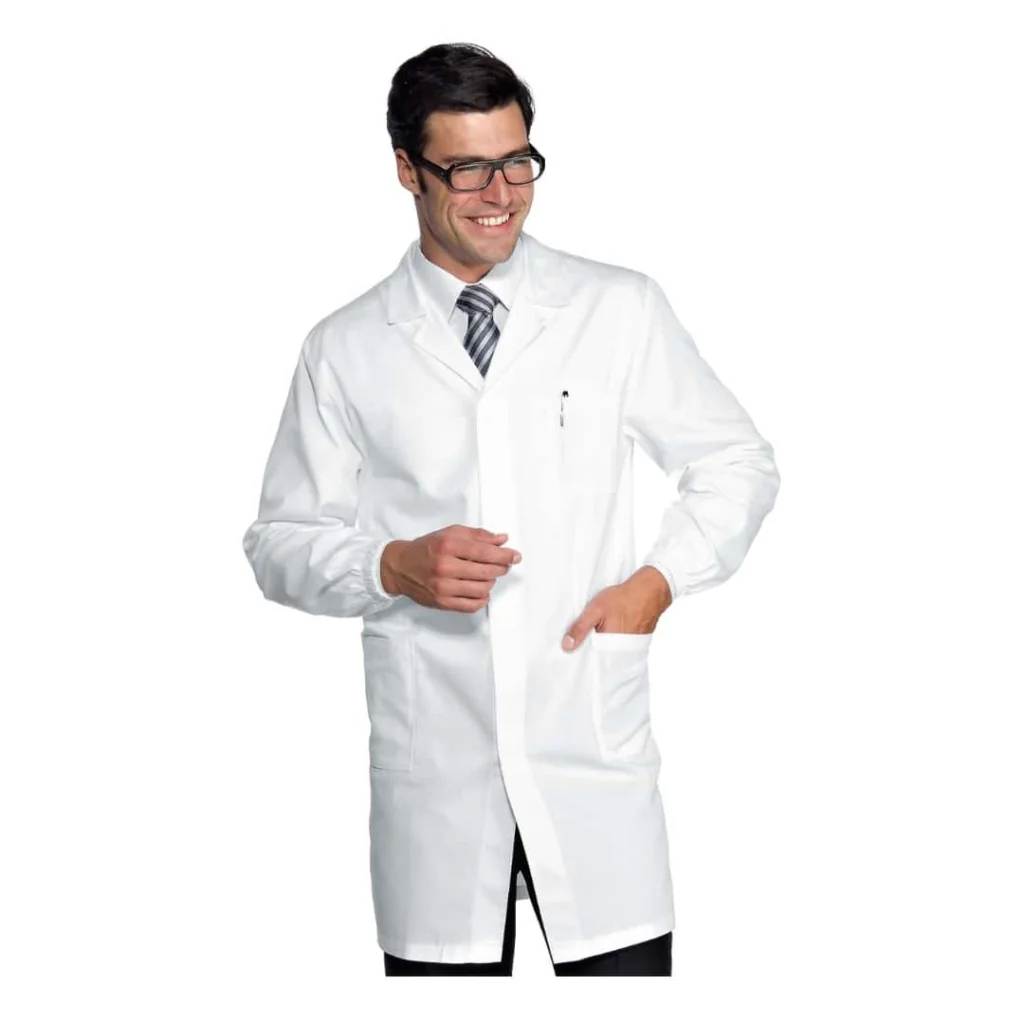 Camice Medico Corto Bianco ISACCO