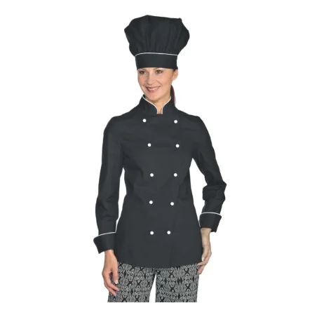 Giacca Lady Chef Extra Light Nera ISACCO