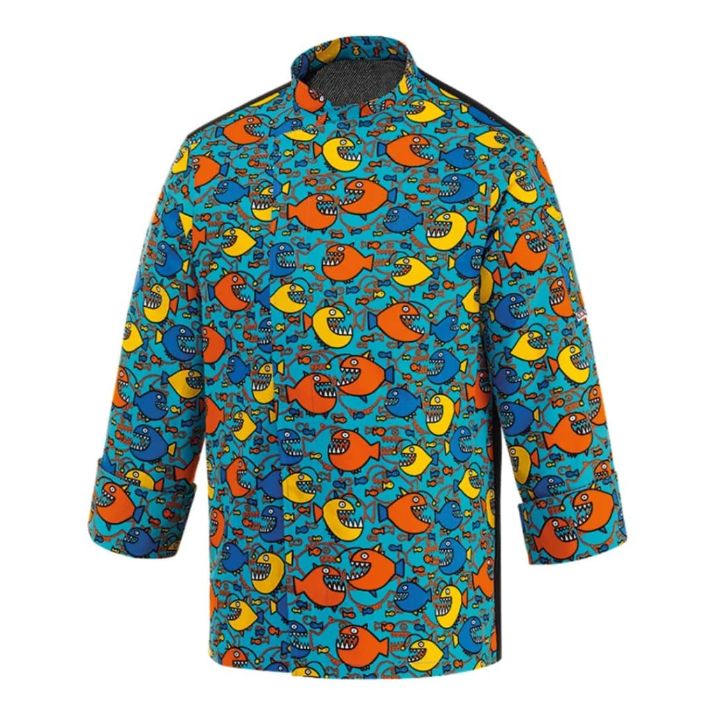 Giacca Fantasy Shark Celeste EGOCHEF