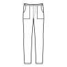 Pantalone Vermont Nero Super Stretch ISACCO