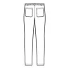 Pantalone Vermont Nero Super Stretch ISACCO