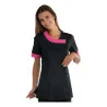 Casacca Delhi Nera Profilo Fucsia ISACCO