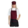 Grembiule Brooklyn Bordeaux / Nero ISACCO