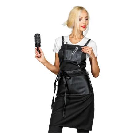 Grembiule Bristol Nero con Ecopelle ISACCO