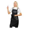 Grembiule Bristol Nero con Ecopelle ISACCO