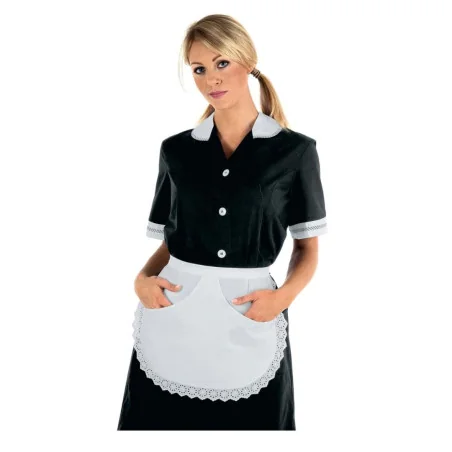 Grembiule Colf Bianco con Pizzo e Tasche ISACCO