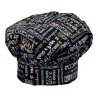 Cappello Chef Menu Nero GIBLORS