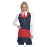 Grembiule Madeira con Zip Nero / Rosso ISACCO