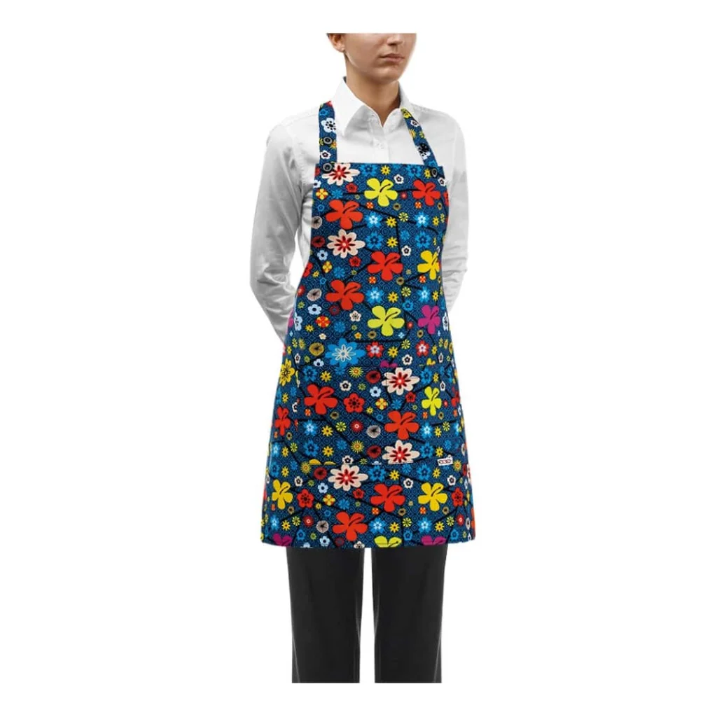 Grembiule Pettorina Short Daisy Blu EGOCHEF