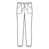 Pantalone Pantagiaffa Super Stretch Nero ISACCO