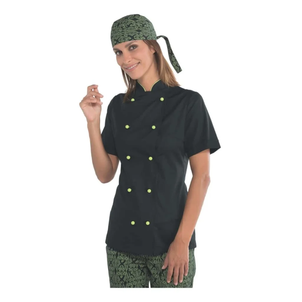 Giacca Lady Extralight Nera e Verde Mela ISACCO