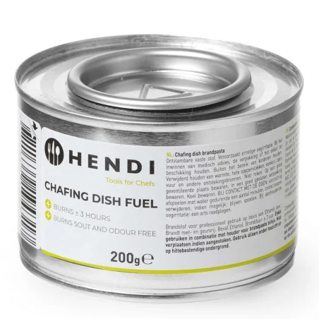 Combustibile Gel per Scaldavivande 200 gr HENDI