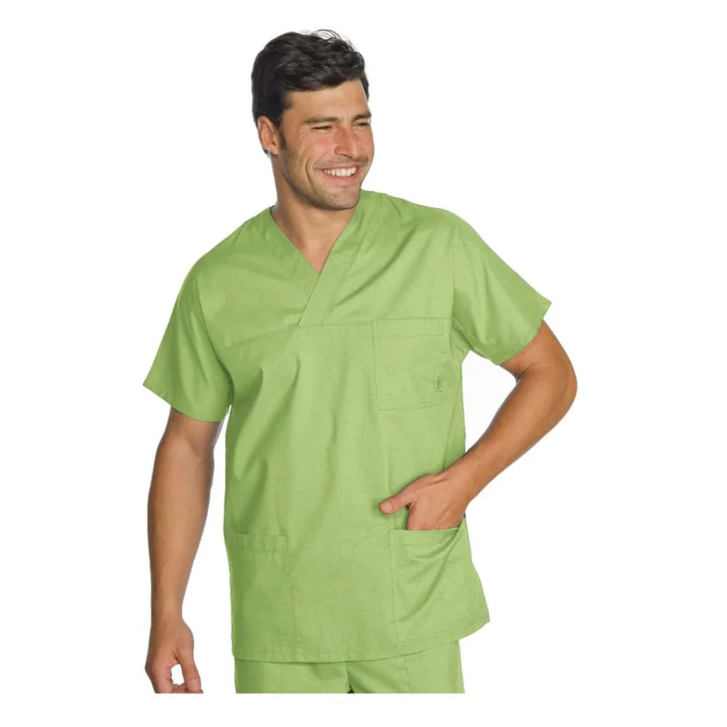 Casacca Collo A V Verde Mela ISACCO