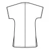 Casacca Collo a V Bordeaux ISACCO