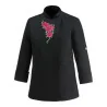 Giacca Donna Flowers Nera EGOCHEF
