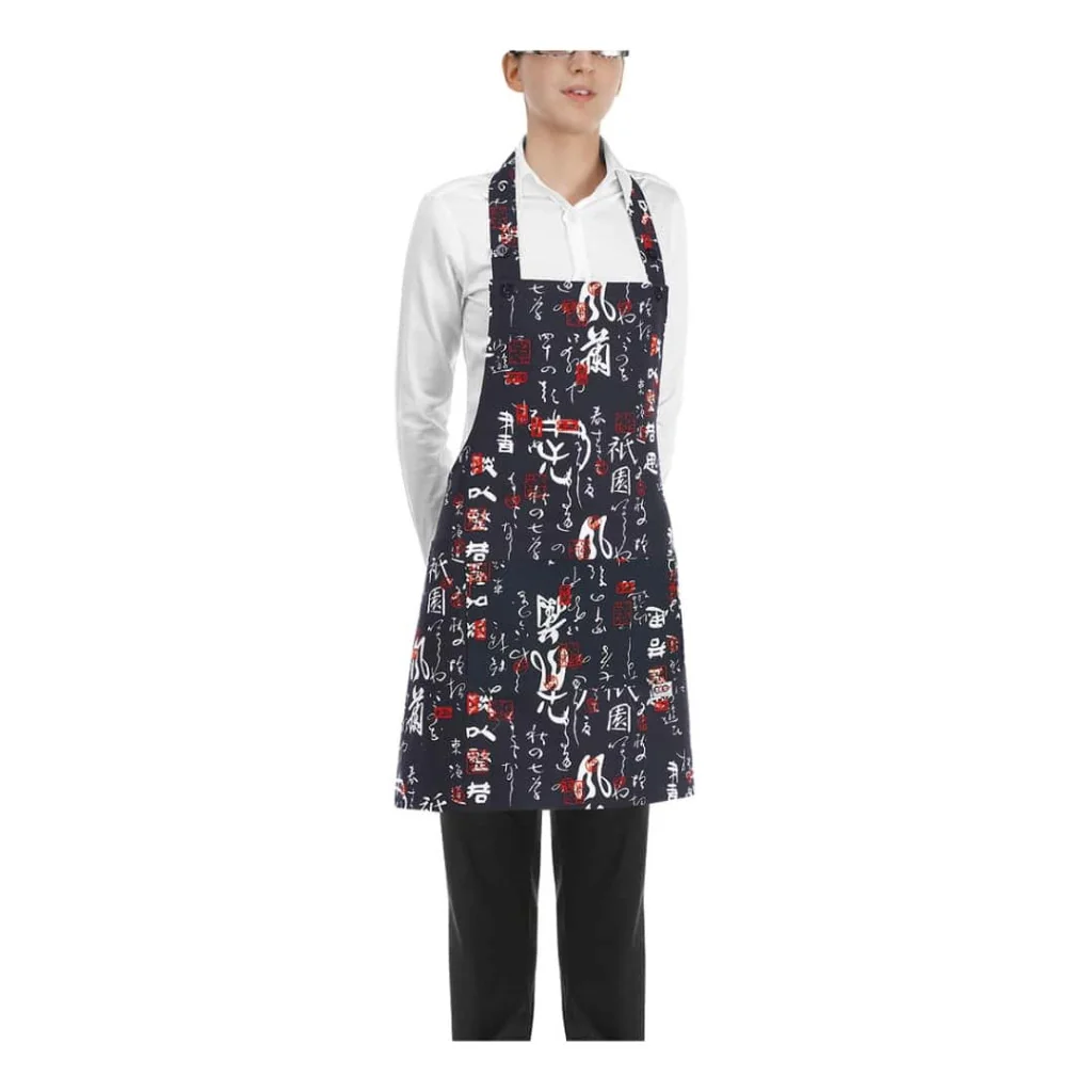 Grembiule Pettorina Short Jap Nero EGOCHEF