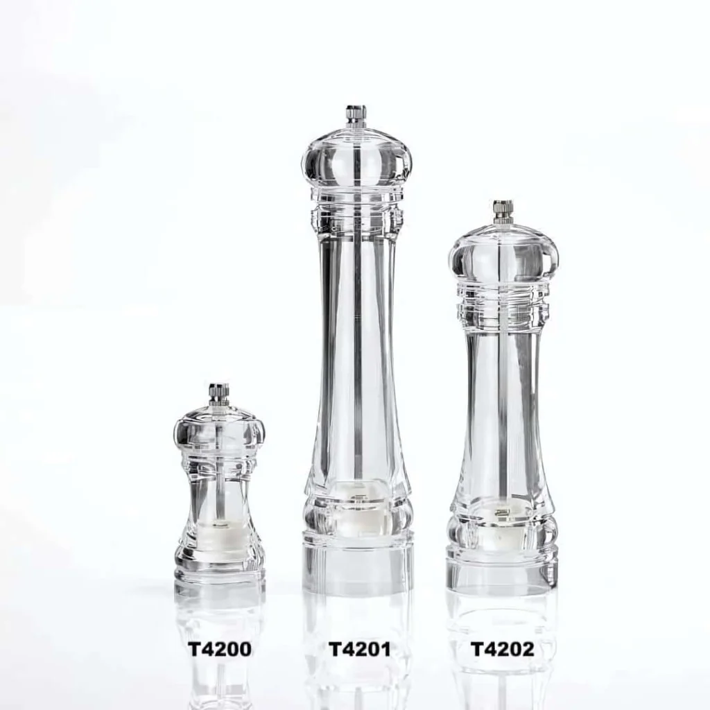 Macina Sale e Pepe Trasparente 10 cm LEONE