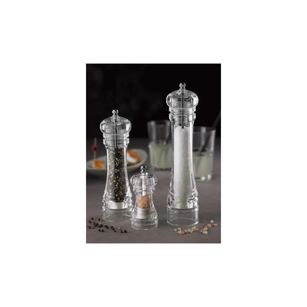 Macina Sale e Pepe Trasparente 10 cm LEONE