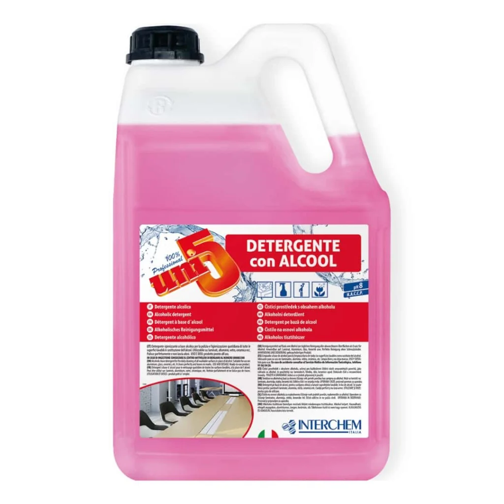 Uni5 Detergente Alcolico Igienizzante 5 lt INTERCHEM