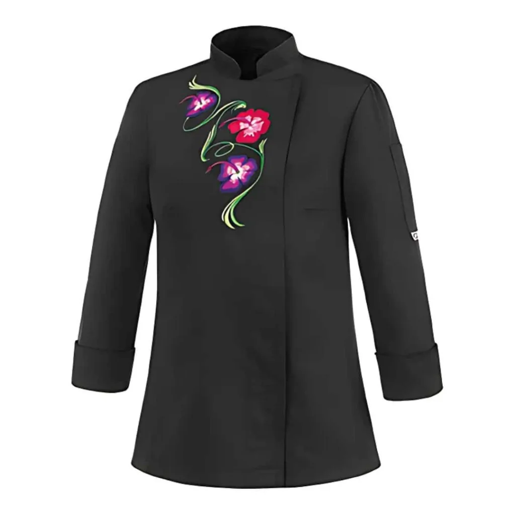 Giacca Flowers Black EGOCHEF