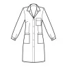 Camice Donna Antiacido Bianco Laboratorio ISACCO