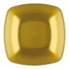Piatti Fondi Square Oro 18x18 cm 12 pz GOLD PLAST