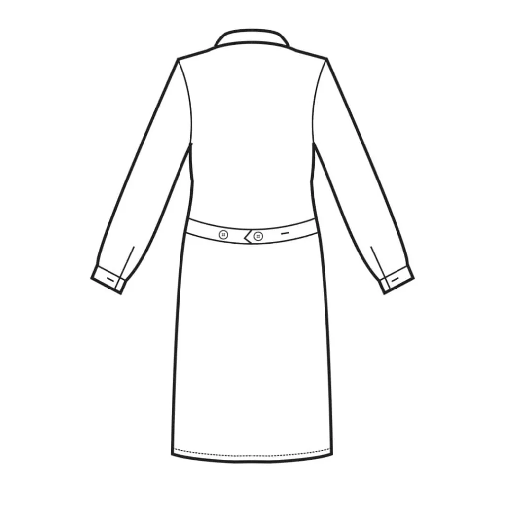 Camice Medico Donna Amburgo Cotone Bianco ISACCO