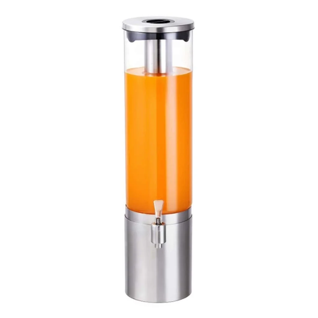 Dispenser Succhi Refrigerante Vetro/Acciaio 3 Lt Buffet Colazione Leone