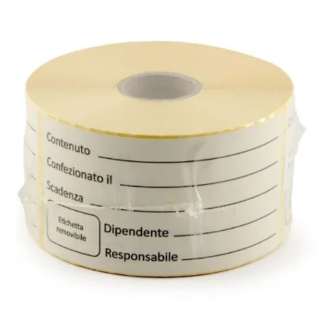 Etichetta Alimenti Neutra Removibile 5x10 cm 500 pz DT