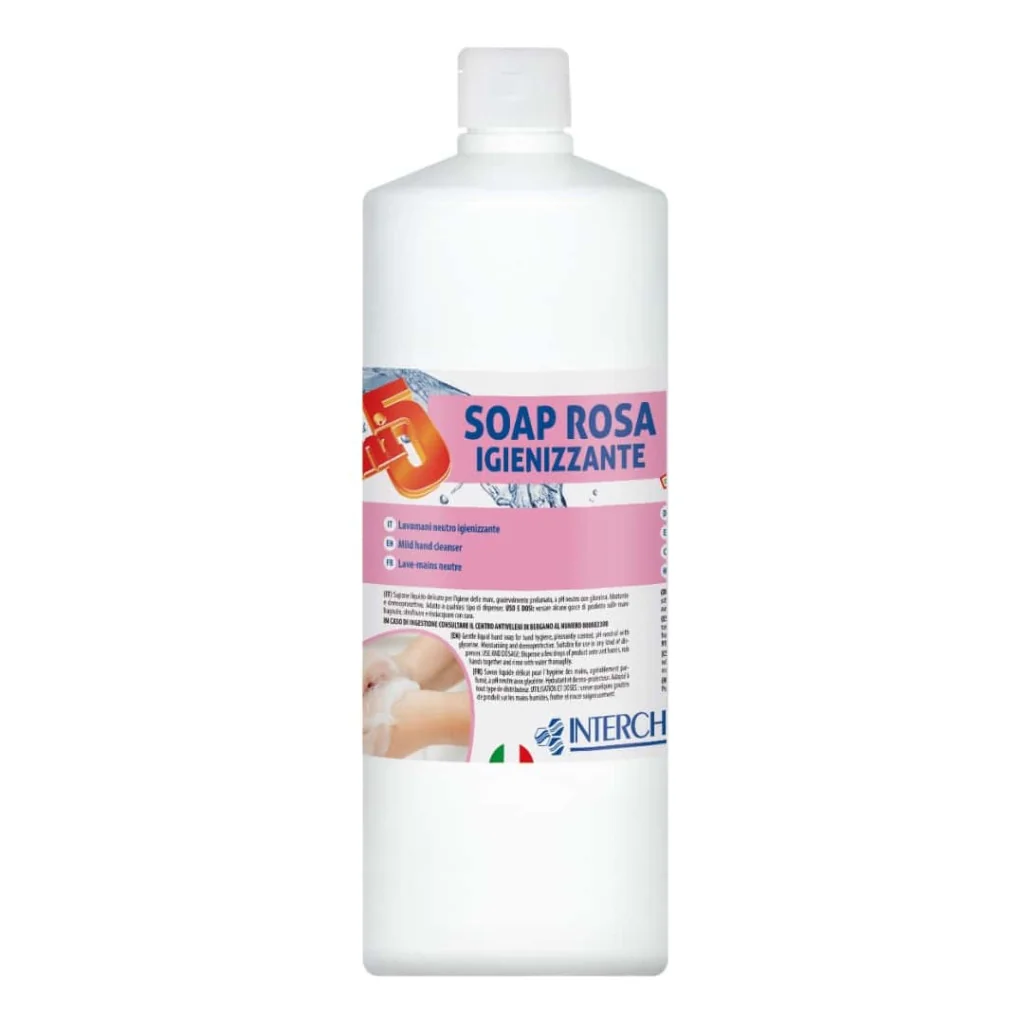 Sapone Mani Uni5 Rosa Igienizzante 1 lt INTERCHEM