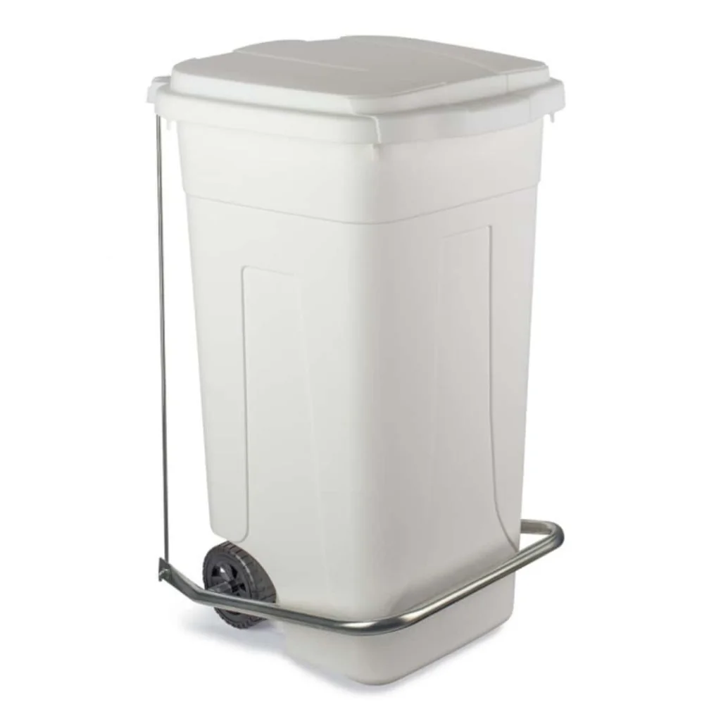 Bidone Carrellato Ottanta Bianco 80 lt MOBIL PLASTIC