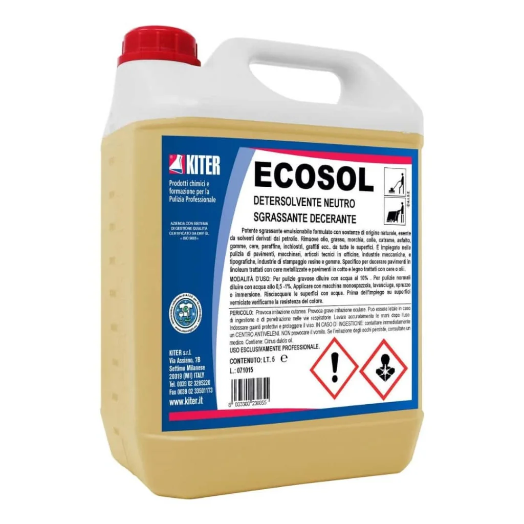 Ecosol Sgrassante Decerante Pavimenti 5 lt KITER