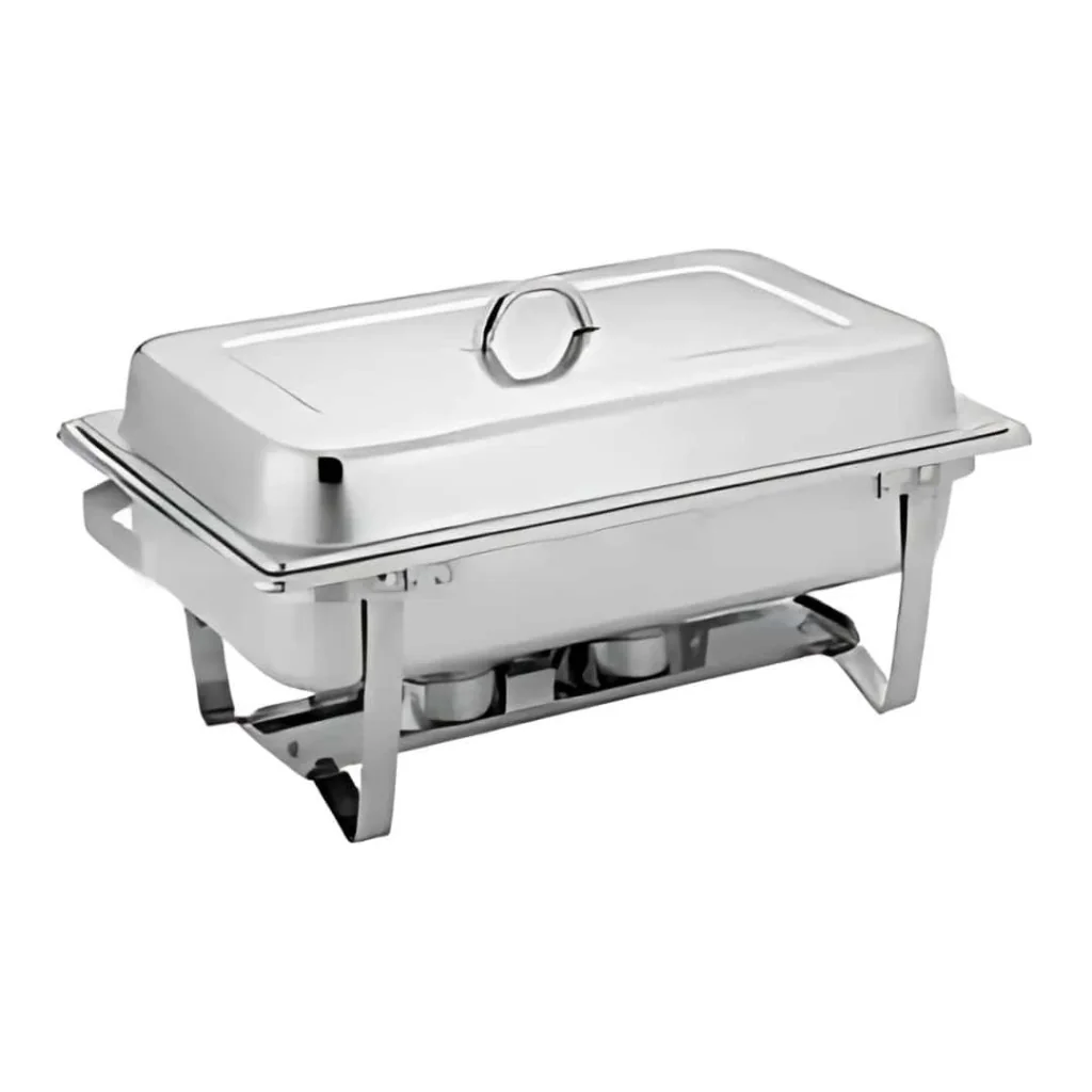 Scaldavivande Chafing Dish con Fornello e Coperchio DT