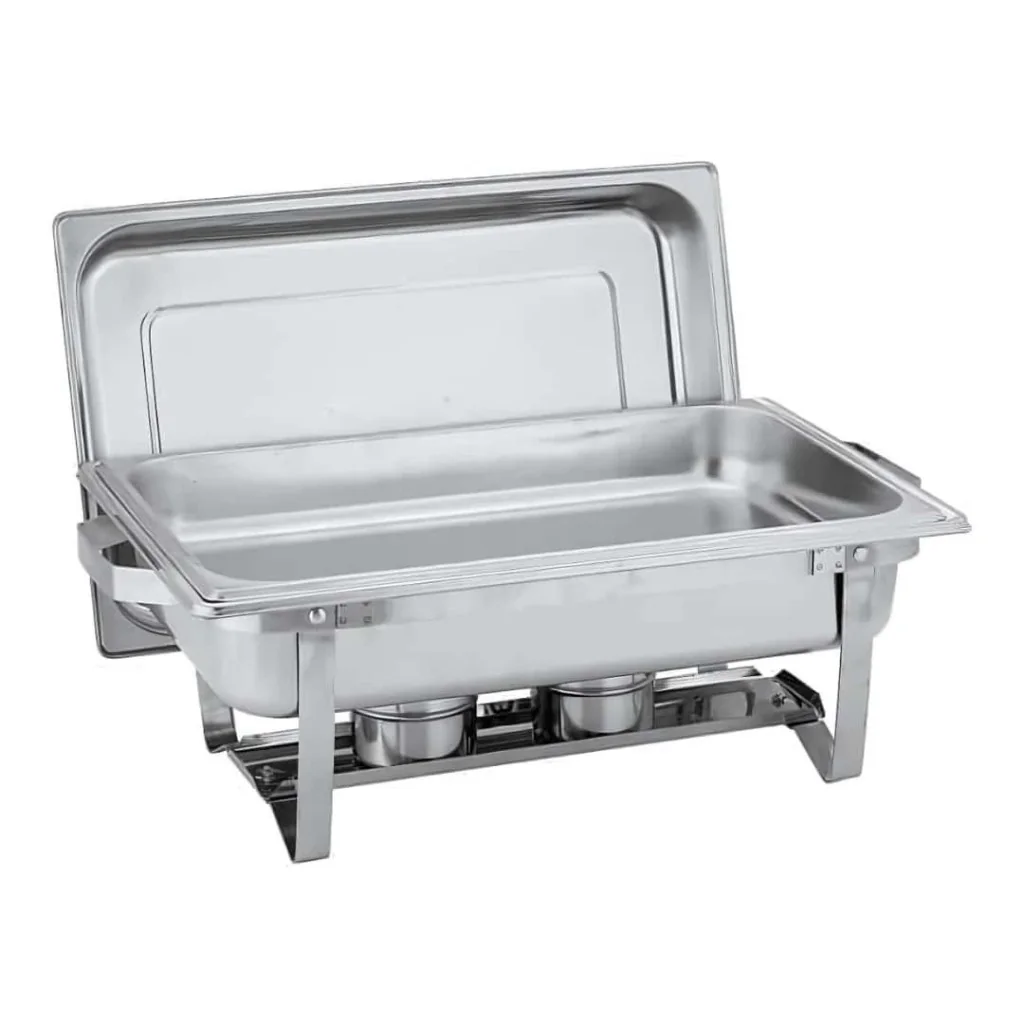 Scaldavivande Chafing Dish con Fornello e Coperchio DT