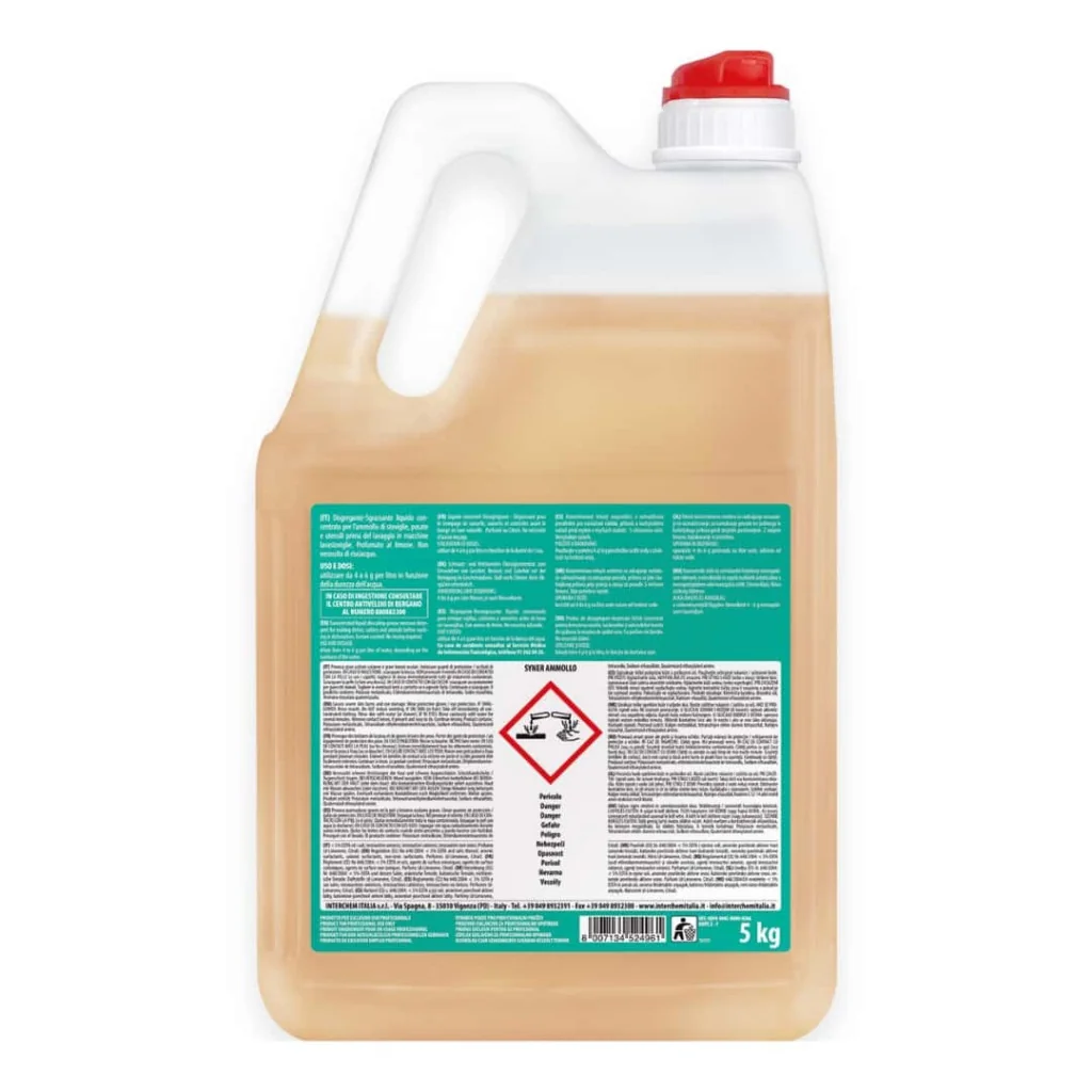 Syner Ammollo Detergente Stoviglie 5 lt INTERCHEM